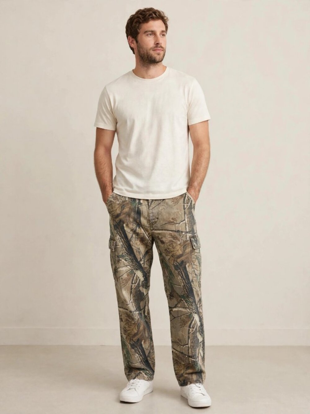 Wrangler 42x24.5 (hemmed) Camo Cargo Pants Pro Gear Hunting Outdoor